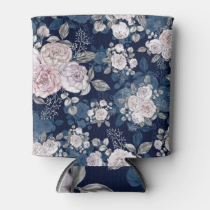 Rafraîchisseur Pour Canette Roses roses roses Bleu foncé : Vintage