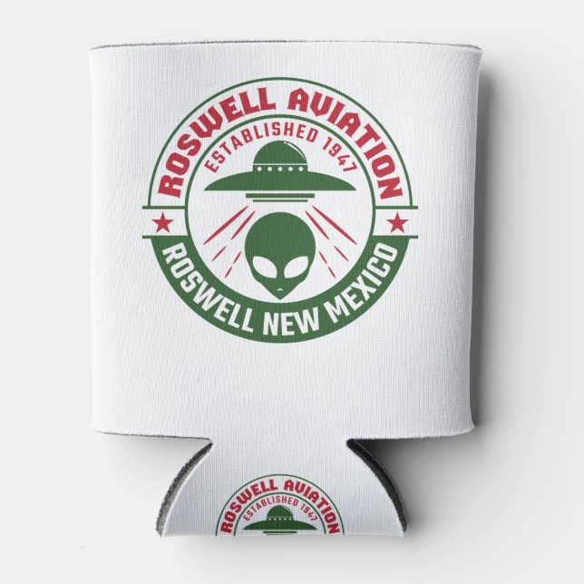 Rafraîchisseur Pour Canette Roswell Aviation Fondée en 1947 (Devant)