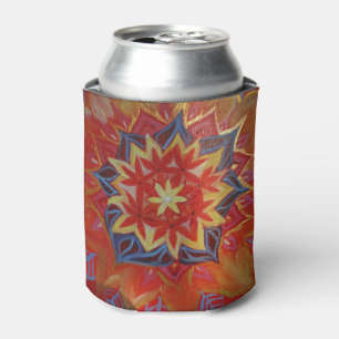 Rafraîchisseur Pour Canette Rouges et Golden Mandala Custom Can Cooler