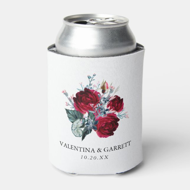 Rafraîchisseur Pour Canette Russe Bourgogne Rouge Rose Mariage (Can devant)