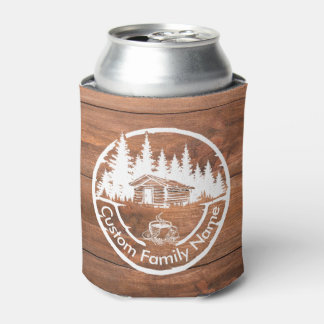 Rafraîchisseur Pour Canette Rustic Cottage Cabin Barn | Custom Family Name