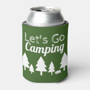 Rafraîchisseur Pour Canette Rustic Forest Green Allons faire du camping