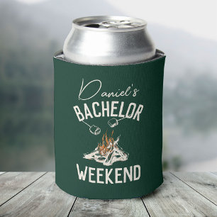 Rafraîchisseur Pour Canette Rustic Modern Weekend dans la Woods Bachelor Party