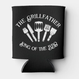 Rafraîchisseur Pour Canette Rustique "Le Grillfather : Drôle cadeau barbecue