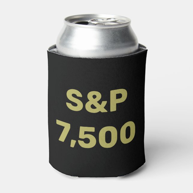 Rafraîchisseur Pour Canette S&P 7,500 Level Stock Market Index Celebration (Can devant)