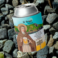 Sainte Brigitte d'Irlande et son lac de bière