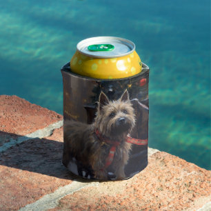 Rafraîchisseur Pour Canette Saison Festive de Noël à Cairn Terrier