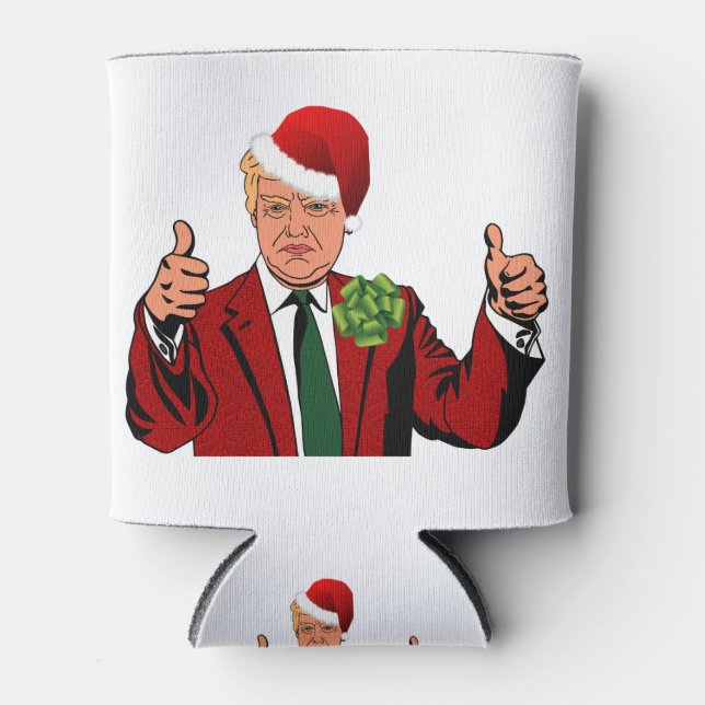 Rafraîchisseur Pour Canette santa claus donald trump (Devant)