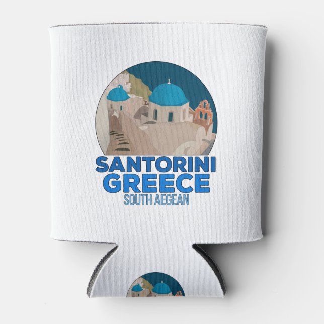Rafraîchisseur Pour Canette Santorin Grèce Egée du Sud (Devant)