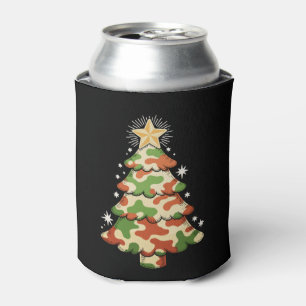 Rafraîchisseur Pour Canette Sapin de Noël camouflage Camo militaire Noël neige