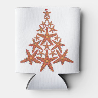 Rafraîchisseur Pour Canette Sapin de Noël en étoile de mer Santa Chapeau Guirl