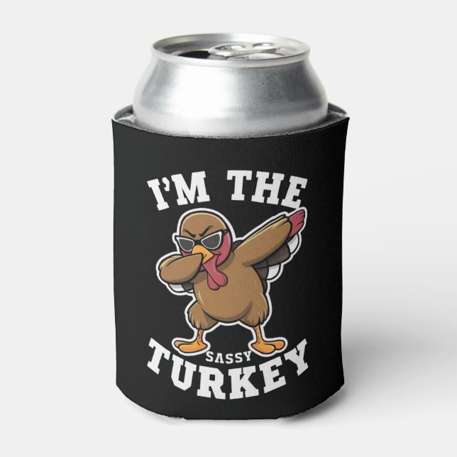 Rafraîchisseur Pour Canette Sassy Turquie jumelle la famille Thanksgiving Part (Can devant)