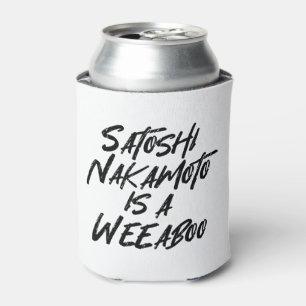 RAFRAÎCHISSEUR POUR CANETTE SATOSHI NAKAMOTO EST UN WEEBOO