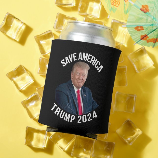 Rafraîchisseur Pour Canette Sauvez l'Amérique Trump 2024 Président Donald J. T (Été in situ)