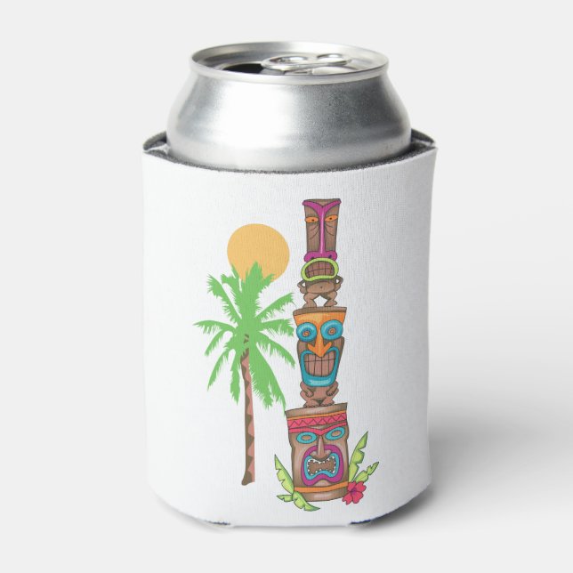 Rafraîchisseur Pour Canette Scène de totem tropical (Can devant)