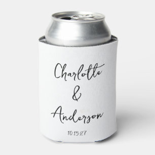 Rafraîchisseur Pour Canette Script manuscrit blanc blanc blanc blanc mariage p
