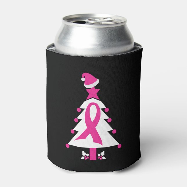 Rafraîchisseur Pour Canette Sensibilisation au cancer du sein de Noël (Can devant)