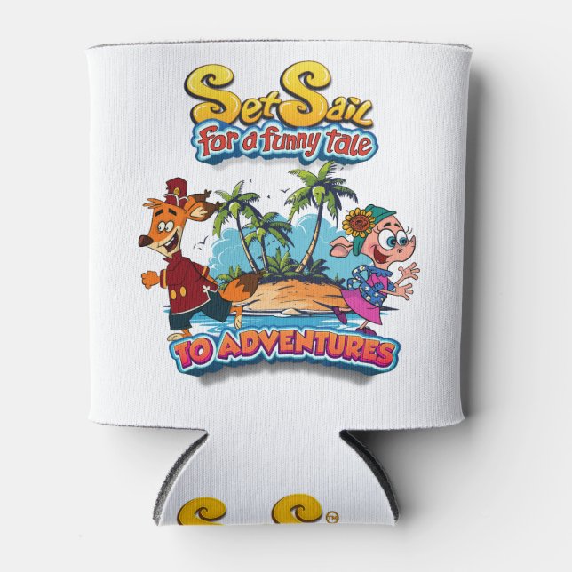 Rafraîchisseur Pour Canette Set Sail for a Funny Tale adventure island (Devant)