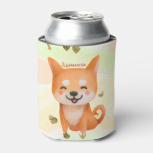 Rafraîchisseur Pour Canette Shiba Inu souriant mignon