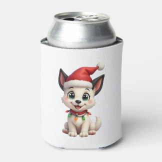 Rafraîchisseur Pour Canette Shih Tzu Santa Christmas Tree Lights Xmas Dog Love