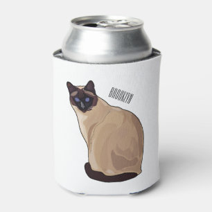 Rafraîchisseur Pour Canette Siamese cat cartoon