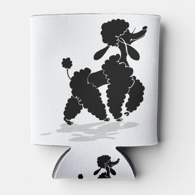 Rafraîchisseur Pour Canette Silhouette de caniche (Devant)