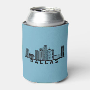 Rafraîchisseur Pour Canette Silhouette de la skyline de Dallas 