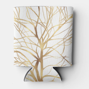 Rafraîchisseur Pour Canette Silhouette d'or moderne minimaliste design blanc