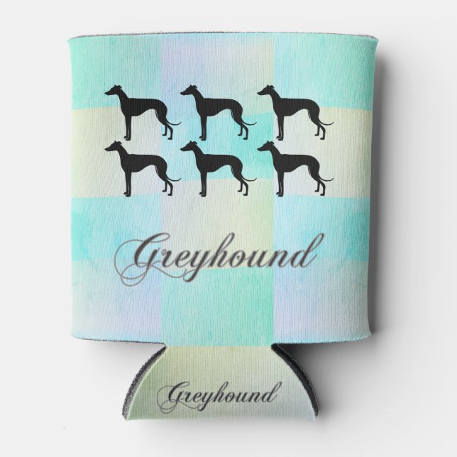 Rafraîchisseur Pour Canette Silhouette Greyhound Can Cooler (Devant)