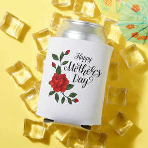 Rafraîchisseur Pour Canette Simple Bonne Fête des Mères Floral Calligraphie
