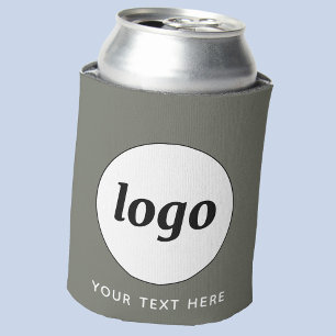 Rafraîchisseur Pour Canette Simple Logo Texte Professionnel Promotionnel Sage