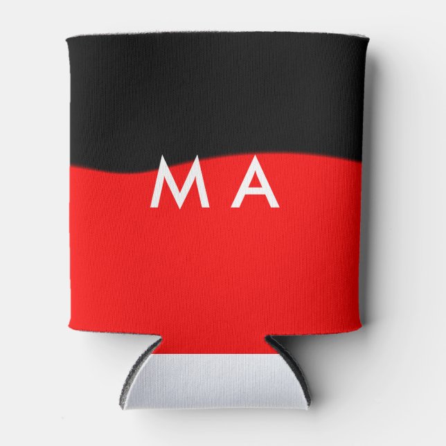 Rafraîchisseur Pour Canette Simple monogramme ajouter votre nom lettre man min (Devant)