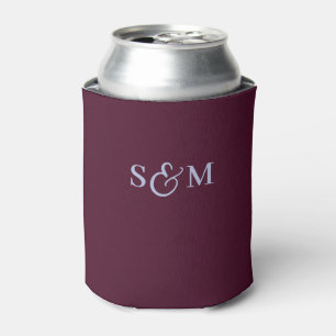 Rafraîchisseur Pour Canette Simple monogramme de mariage à l'ampersand script