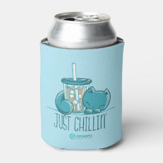 Rafraîchisseur Pour Canette Skribbles : Juste chillin' (bleu)