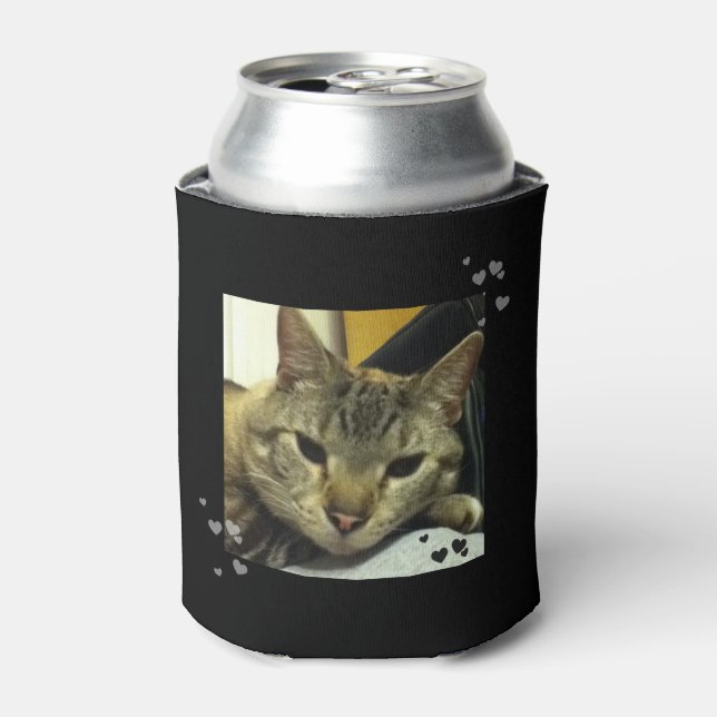 Rafraîchisseur Pour Canette Sleepy Siamese Tabby Cat Can Cooler (Can devant)