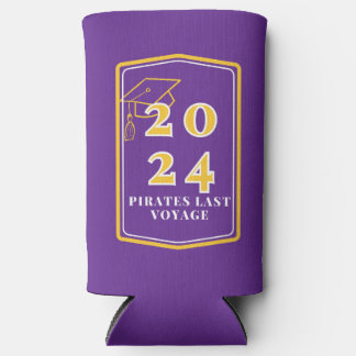 Rafraîchisseur Pour Canette Slim 2024 Grad Koozie - Violet