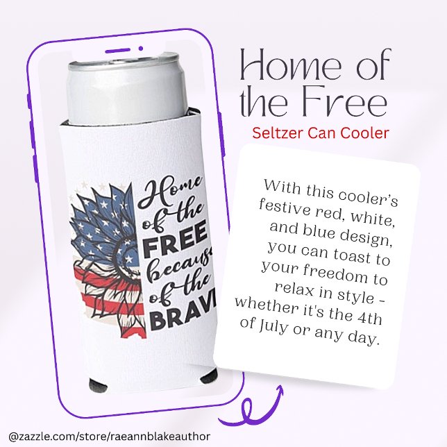 Rafraîchisseur Pour Canette Slim Accueil de Free Seltzer Can Cooler (Créateur téléchargé)