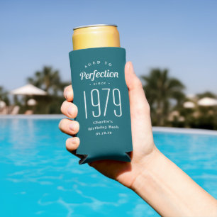 Rafraîchisseur Pour Canette Slim Âgé à la perfection Personnalisé Anniversaire Fête