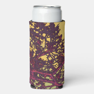 RAFRAÎCHISSEUR  POUR CANETTE SLIM ARBRES JAUNES