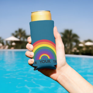 Rafraîchisseur Pour Canette Slim Arc-en-ciel minimaliste Moderne Déclaration coloré