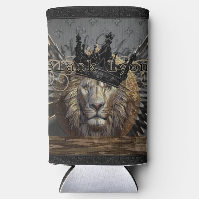 Rafraîchisseur Pour Canette Slim Basse Black Lyon (Recto)