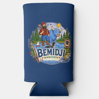 Rafraîchisseur Pour Canette Slim Bemidji Minnesota Paul Bunyan & Babe the Blue Ox