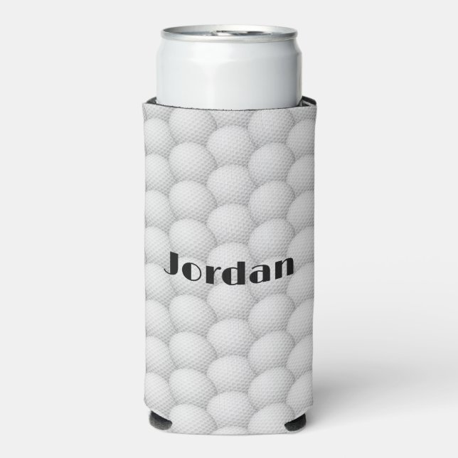 Rafraîchisseur Pour Canette Slim Boules de golf Résumé Design Seltzer Can Cooler (Seltzer Recto)