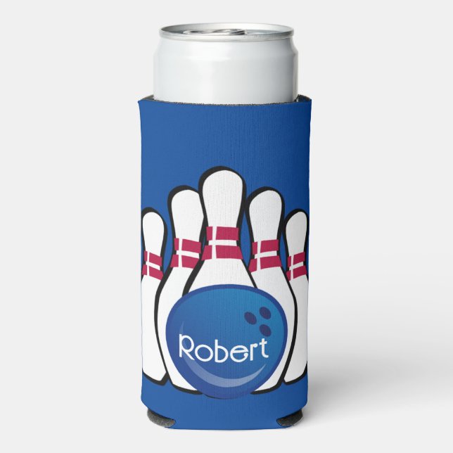 Rafraîchisseur Pour Canette Slim Bowling Design Seltzer Can Cooler (Seltzer Verso)