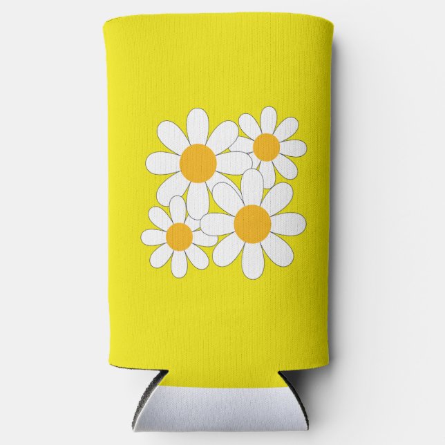 Rafraîchisseur Pour Canette Slim Bright and Bold Daisy (Recto)