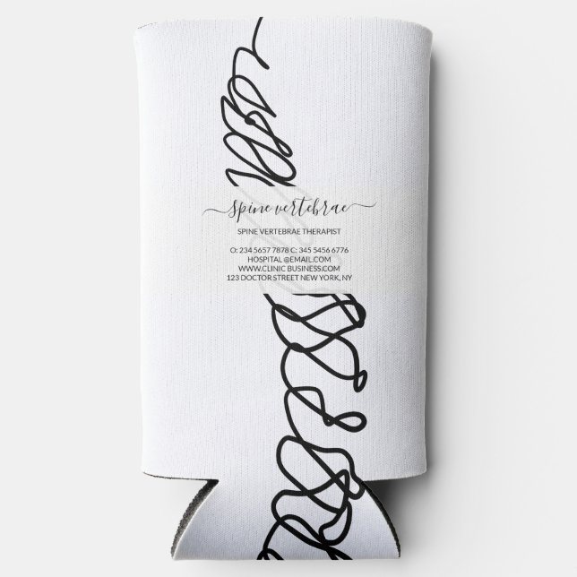 Rafraîchisseur Pour Canette Slim Chiropractic Clinic Health & Wellness (Recto)