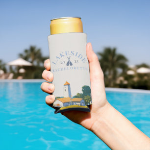 Rafraîchisseur Pour Canette Slim Classic Lake Bachelorette Girls Week-end