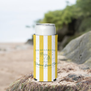 Rafraîchisseur Pour Canette Slim Cocktail Club d'été   Enterrement de vie de jeune 