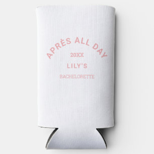 Rafraîchisseur Pour Canette Slim Couronne de fête de fille Pink Après tout le jour 