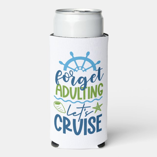 Rafraîchisseur Pour Canette Slim Croisière de nom personnalisé (Seltzer Recto)
